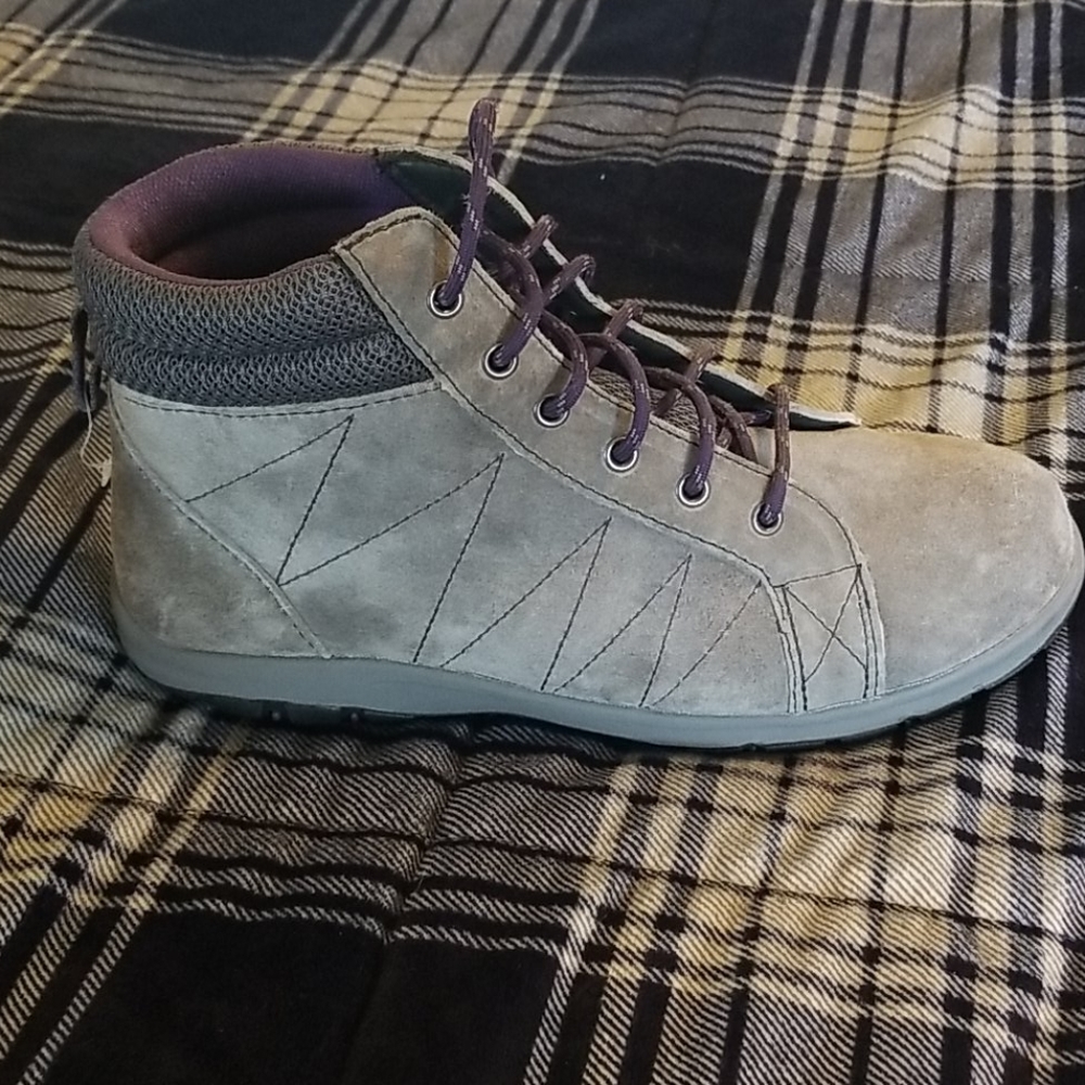 Gray Suede Boots